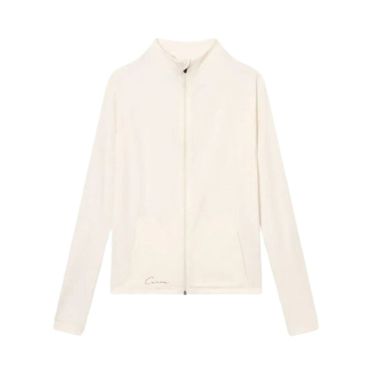 Cuera Active Zip Cardigan (Off White)
