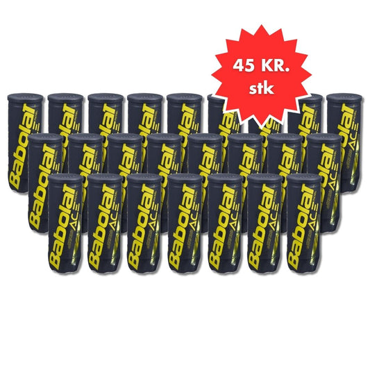 1 kasse med Babolat Ace Padelbolde (24 rør)