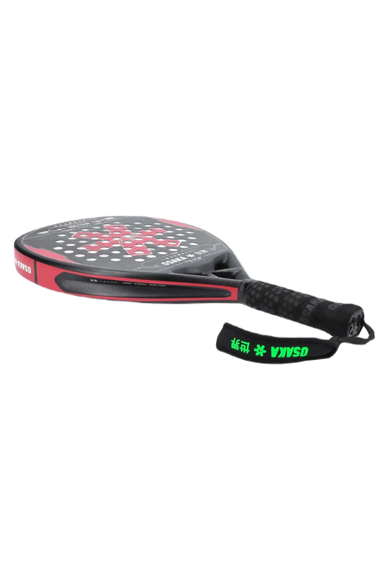 Osaka Pro Tour Power Snap 2023 Padelbat (Maroon/Grey)