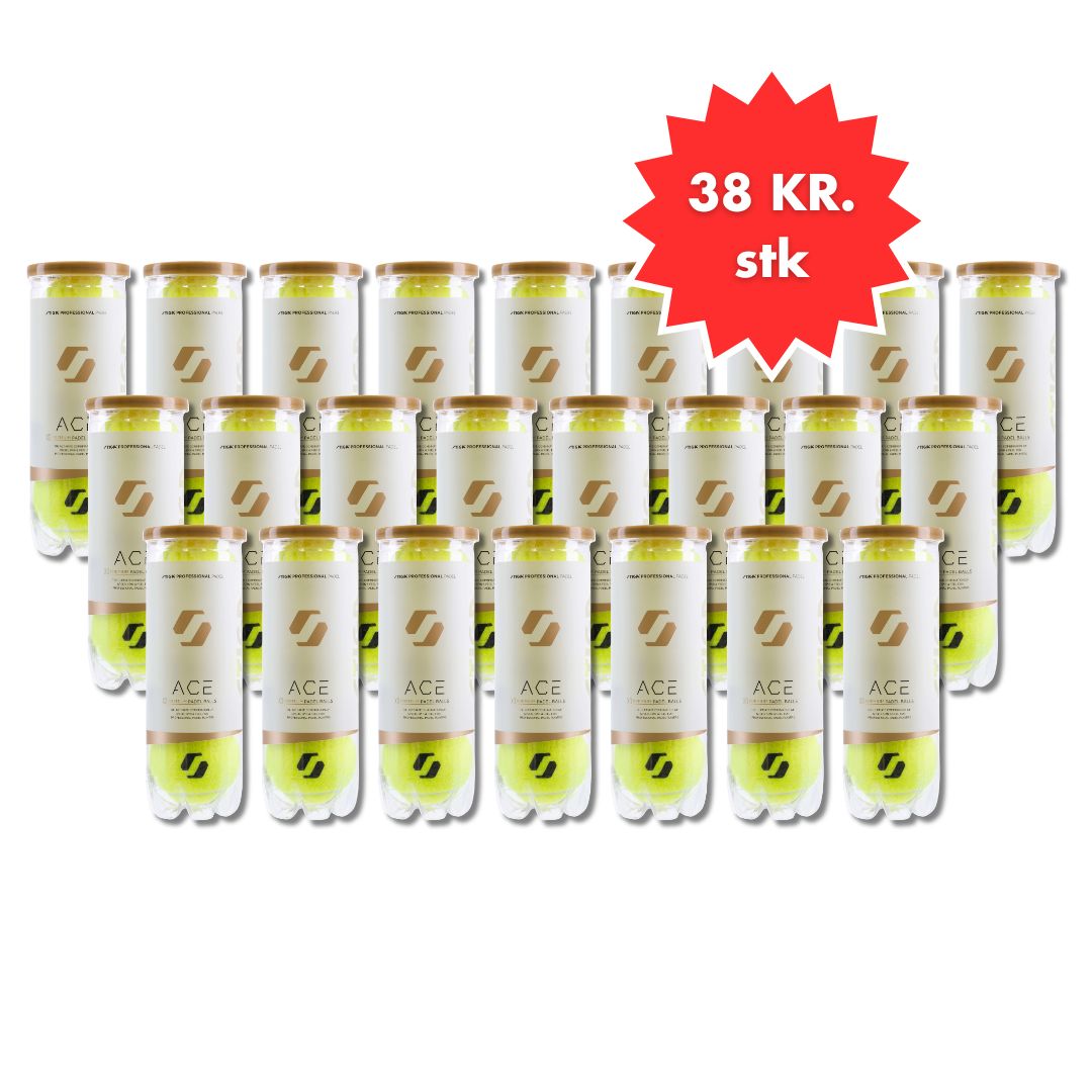 1 kasse Stiga Ace Padelbolde (24 rør)
