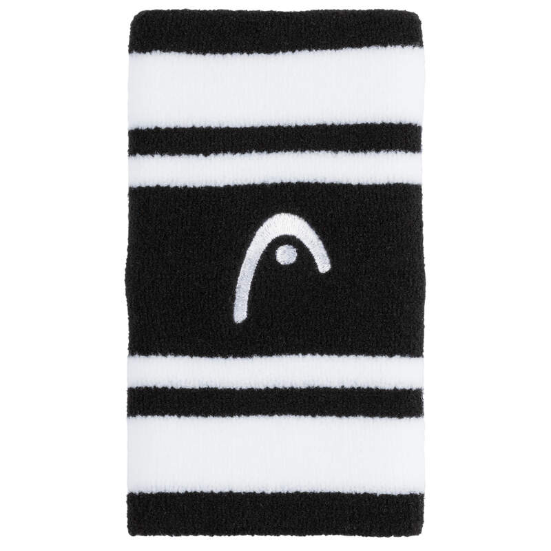 Head Wristband Striped 5" (Sort/White)