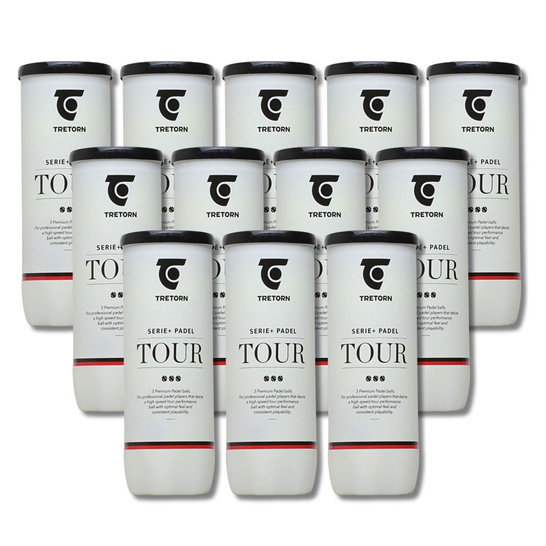 12 rør Tretorn Serie+ Tour Padelbolde