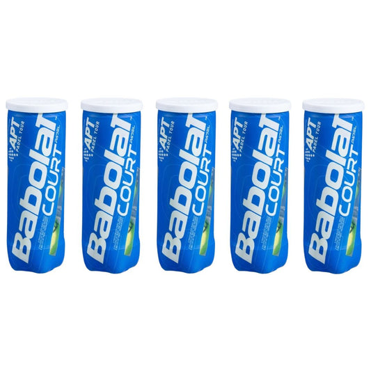 5 rør Babolat Court Padelbolde