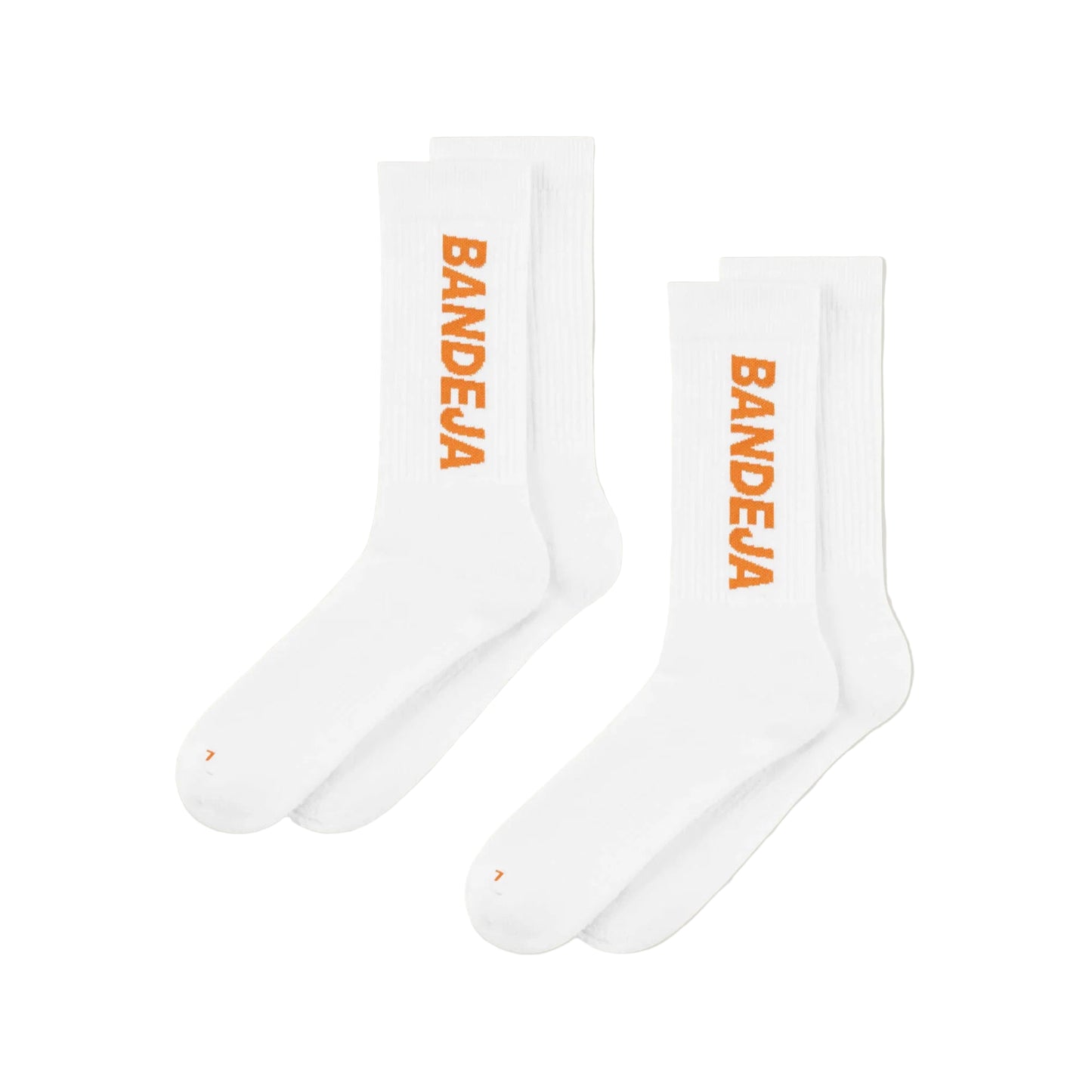 Cuera Bandeja Padel Strømper (2-Pak, Hvid/Orange)