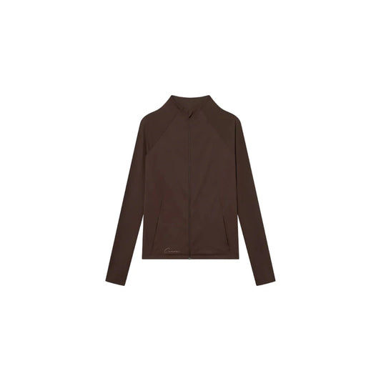 Cuera Active Zip Cardigan (Dark Brown)