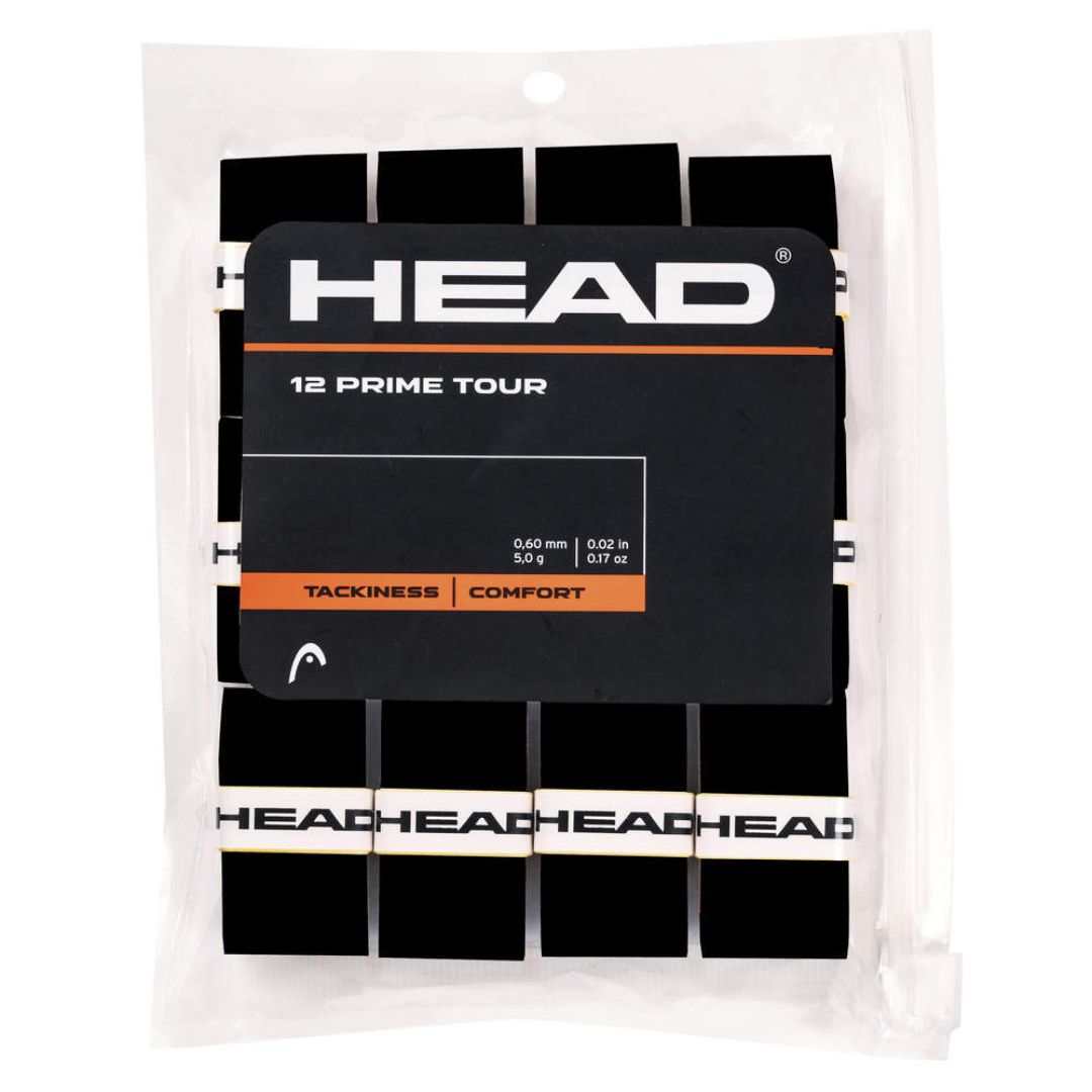 Head Prime Tour Overgrip (12-pak, sort) padellife