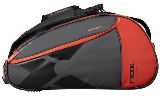 Nox Luxury Open Series Padel taske sort rod - Padellife.dk