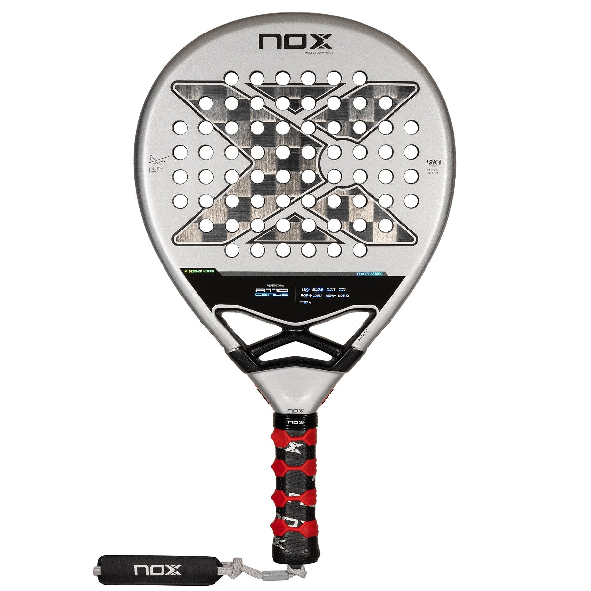 Nox AT10 Genius 18K Alum Luxury By Agustin Tapia 2024 Padelbat