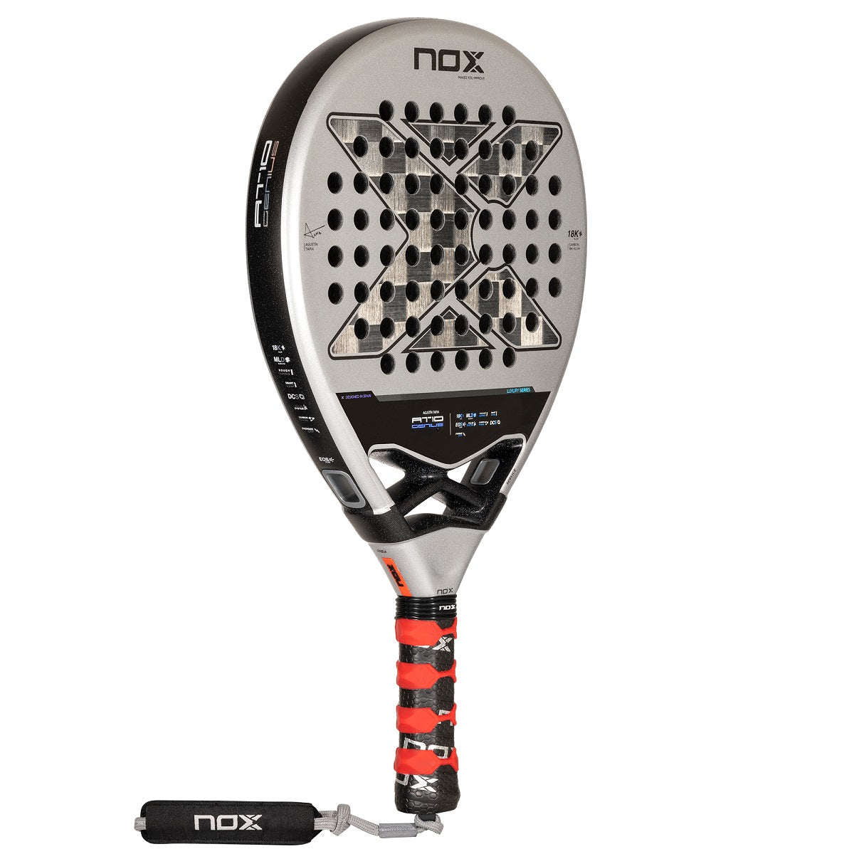 Nox AT10 Genius 18K Alum Luxury By Agustin Tapia 2024 Padelbat