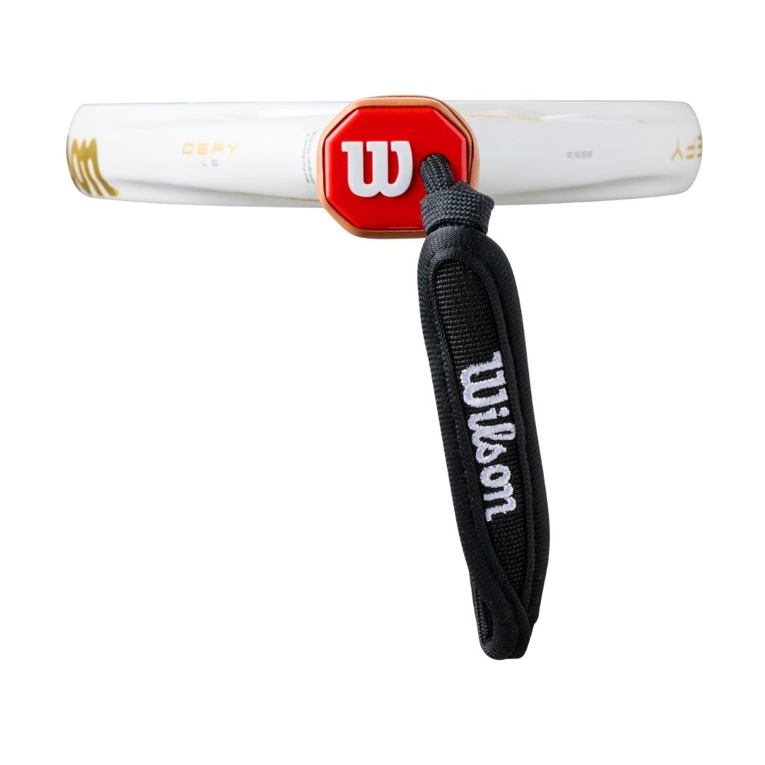 Wilson Defy LS V1 SE Padelbat White Black Gold
