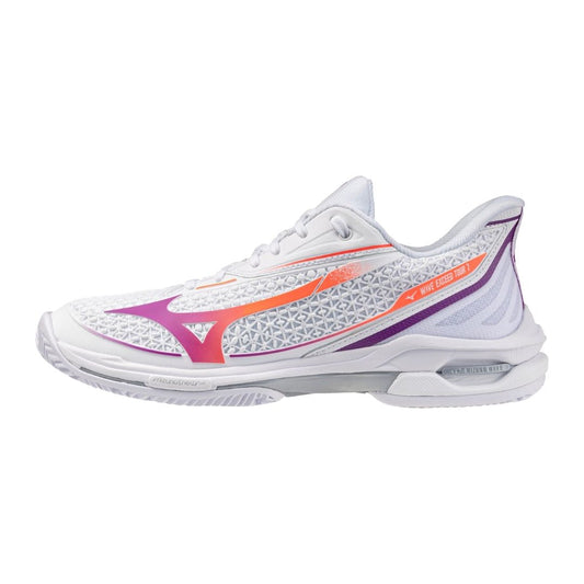 Mizuno Wave Exceed Tour 7 CC (W) (White/Dahlia/Lava Orange)