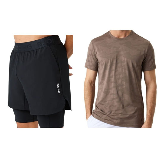 Björn Borg 2-in-1 Performance Set (Black/Falcon)