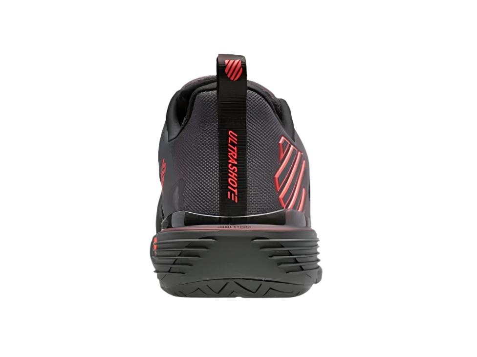 K-Swiss Ultrashot 3 Padelsko (Asphalt/Jet Black/Spicy Orange) - Padellife.dk