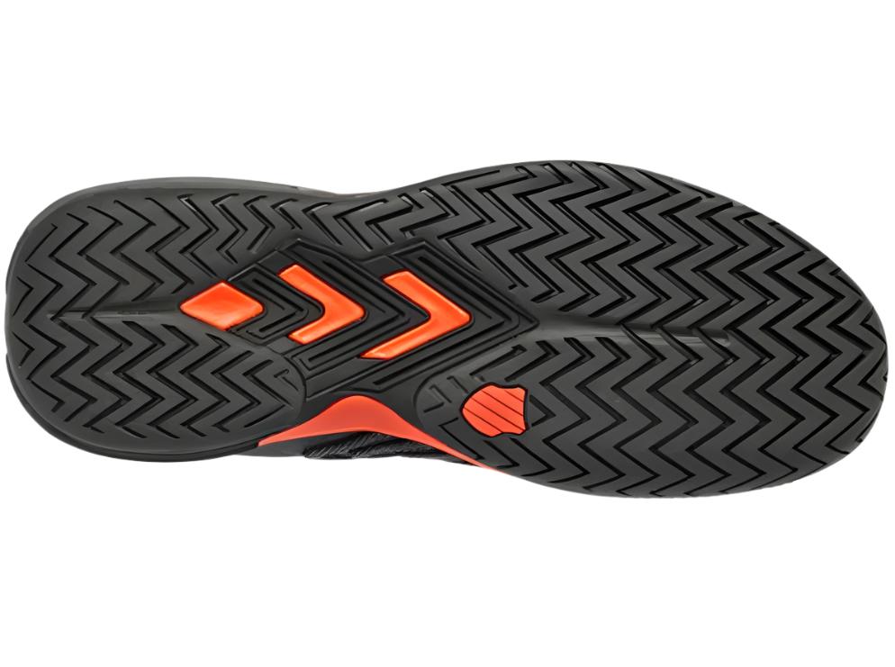 K-Swiss Ultrashot 3 Padelsko (Asphalt/Jet Black/Spicy Orange) - Padellife.dk
