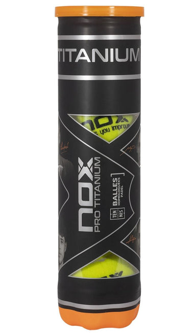 Nox Pro Titanium Padelbolde (4 stk.) - Padellife.dk