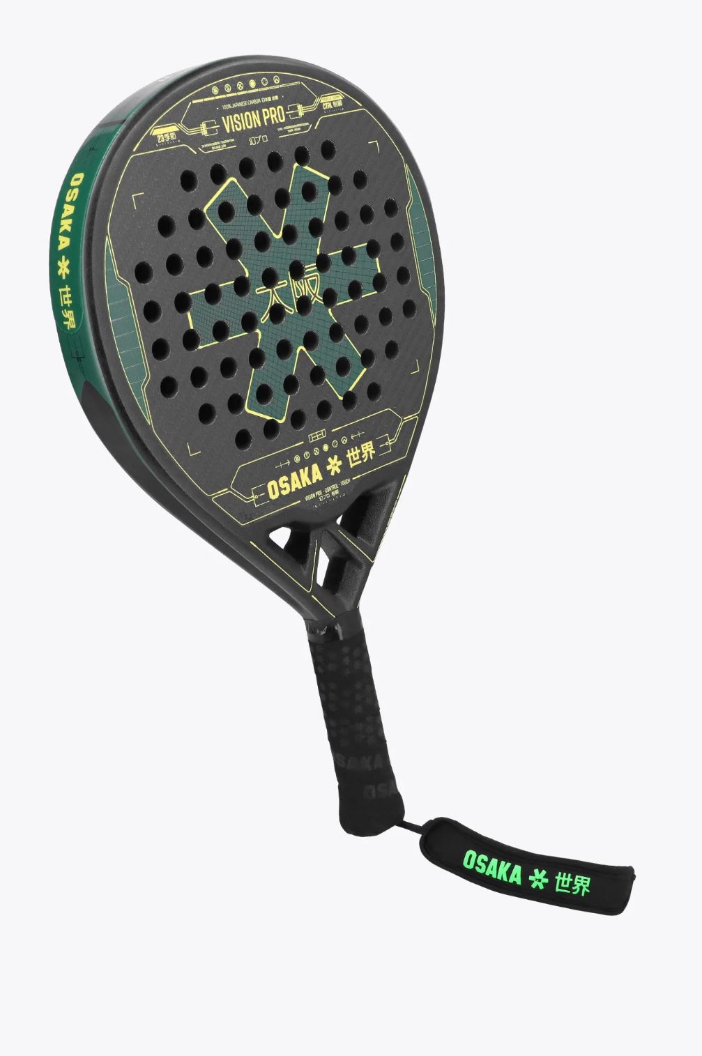 Osaka Vision Pro Control Touch 2023 Padelbat (Green/Yellow)