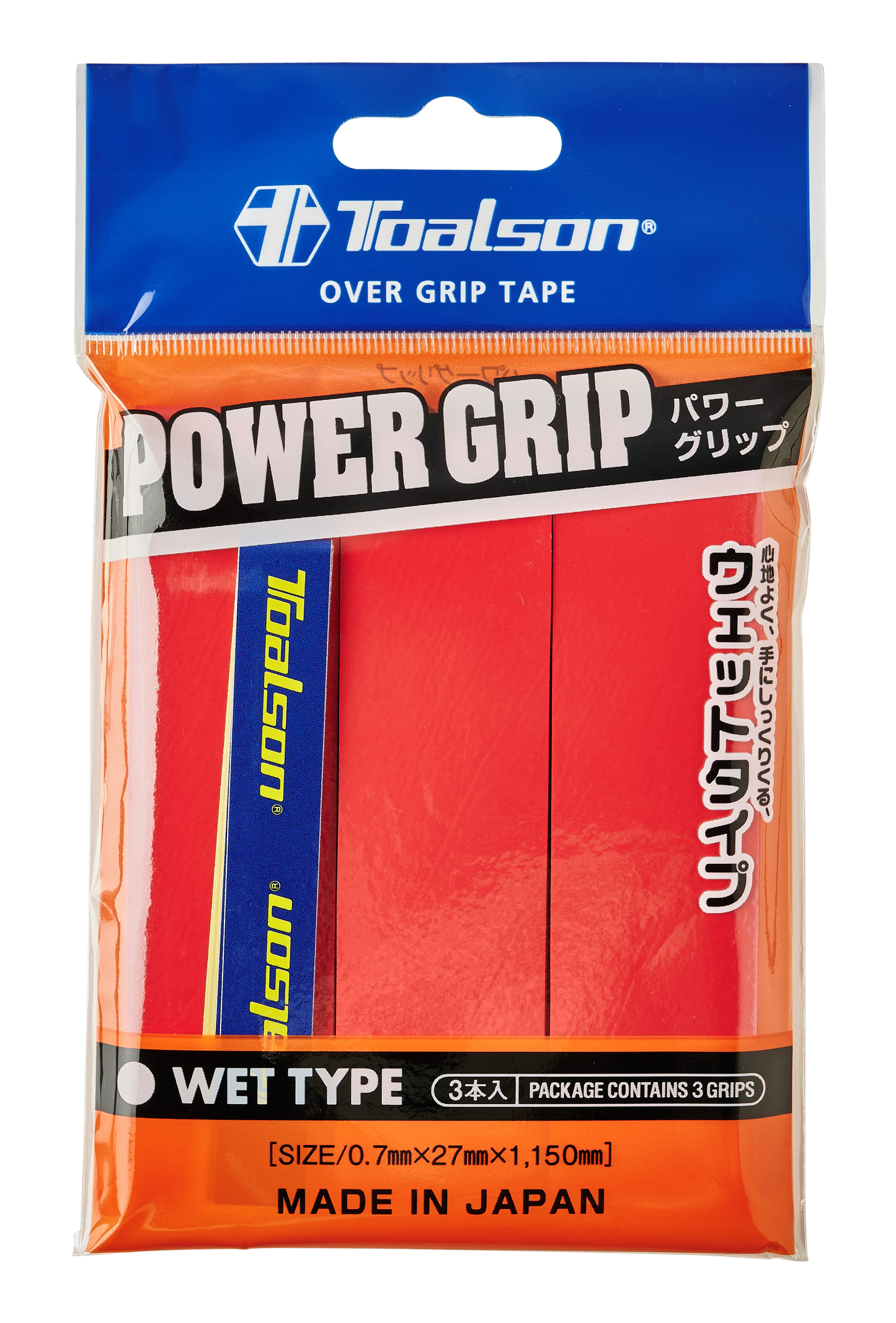 Toalson Power Grip 3-pak (Rød)
