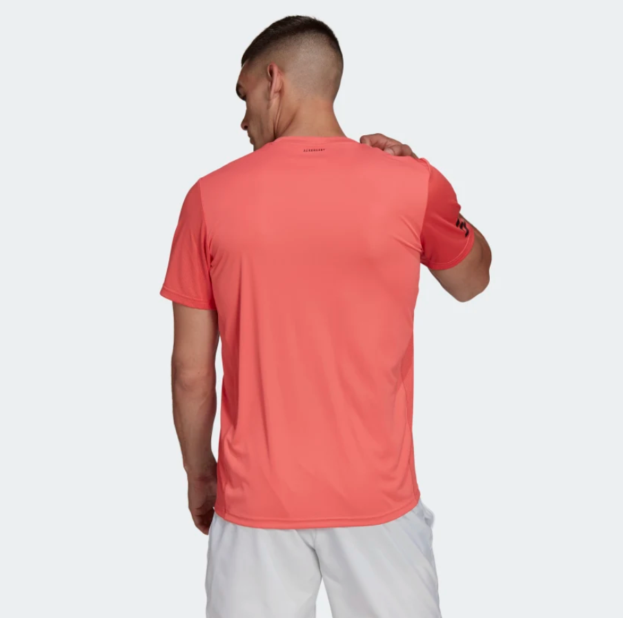 Adidas Club 3-Stripe T-Shirt (Lyserød) - Padellife.dk