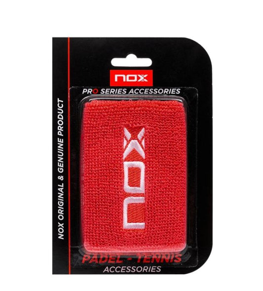 Nox Wristband 2-pak (Rød) - Padellife.dk