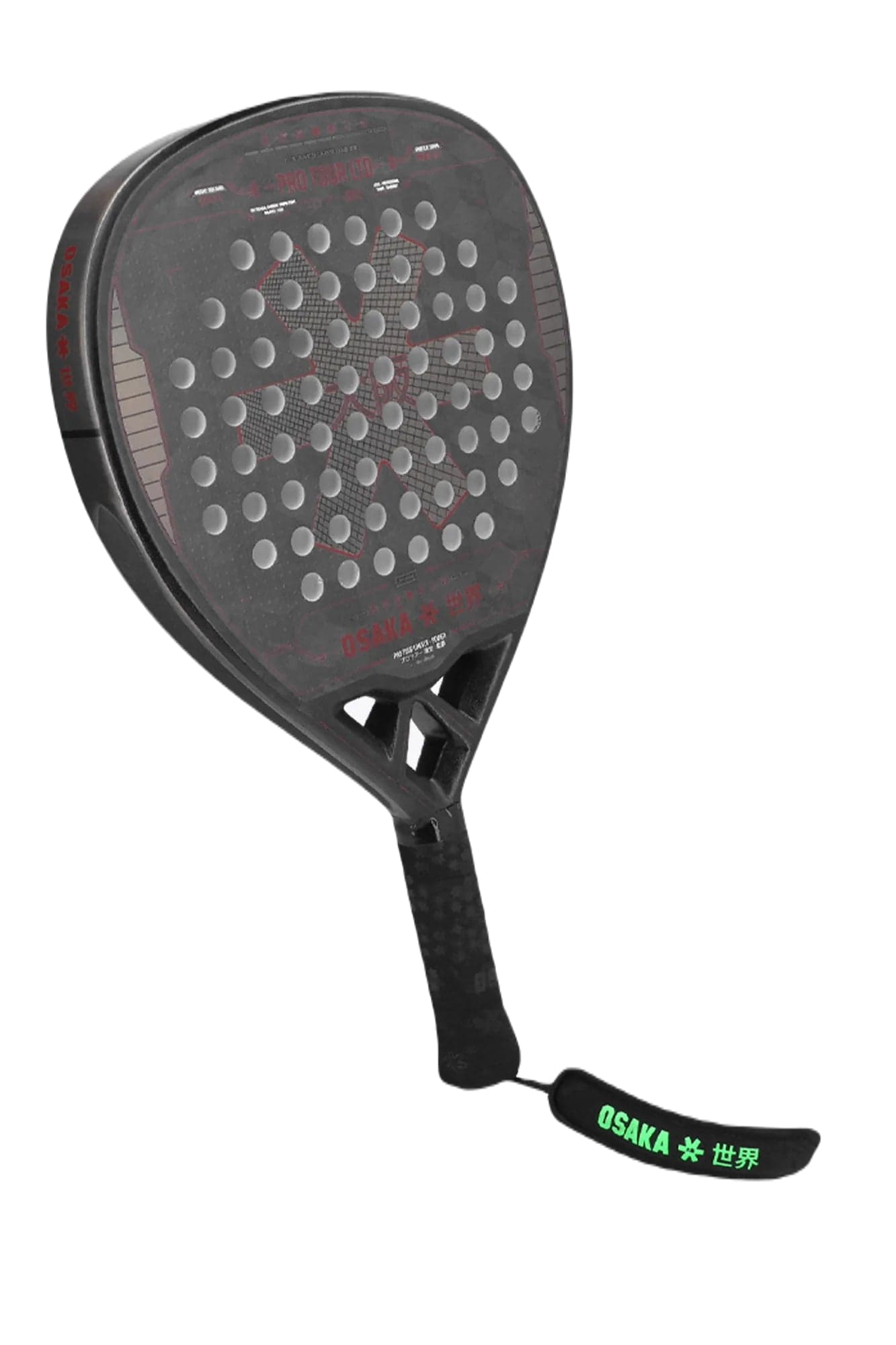 Osaka Pro Tour LTD Power 2023 Padelbat (Black/Red)