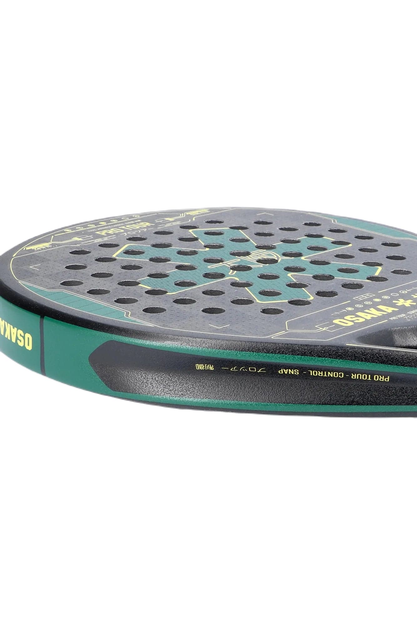 Osaka Pro Tour Control Touch 2023 Padelbat (Green/Yellow)