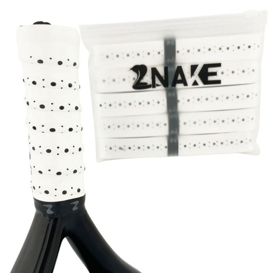 Znake Viper Sticky Padel Overgrips (5 stk., Hvid) padellife
