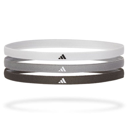 Adidas Hairbands (3-pak, White/Grey/Black) padellife