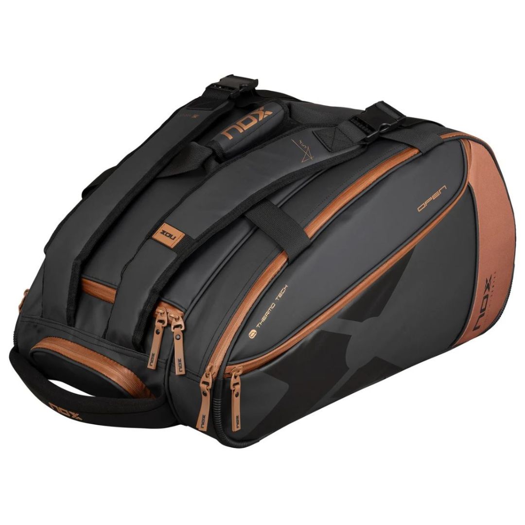 Nox Luxury Open Series Padeltaske (Black/Brown) padellife