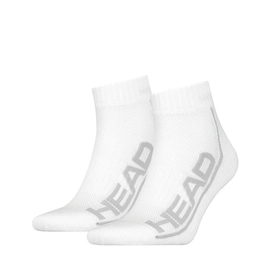 Head Stripe Quarter Strømper (2-par, hvid)