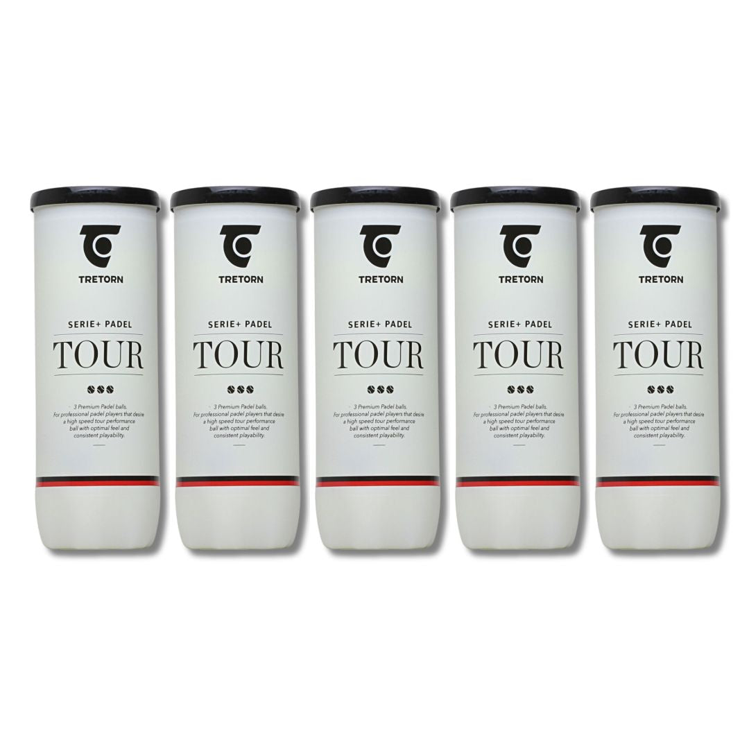 5 rør Tretorn Serie+ Padel Tour Padelbolde