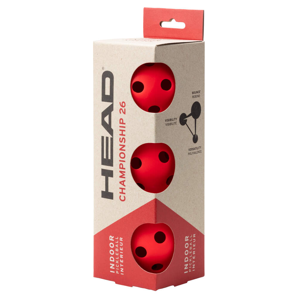 Head Championship Pickleballbolde (3 stk.)