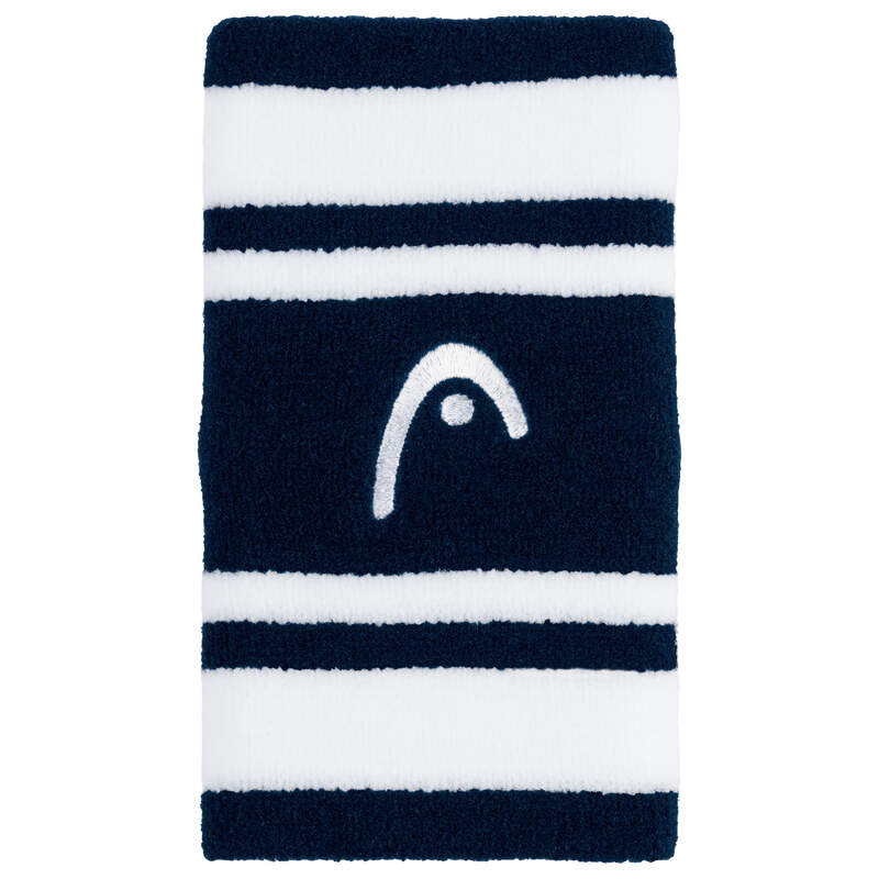Head Wristband Striped 5" (Navy/Hvid)