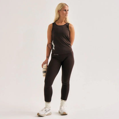 Cuera Active Logo Tights Long (Dark Brown)