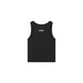 Cuera Oncourt Cropped Tank Top (Black)