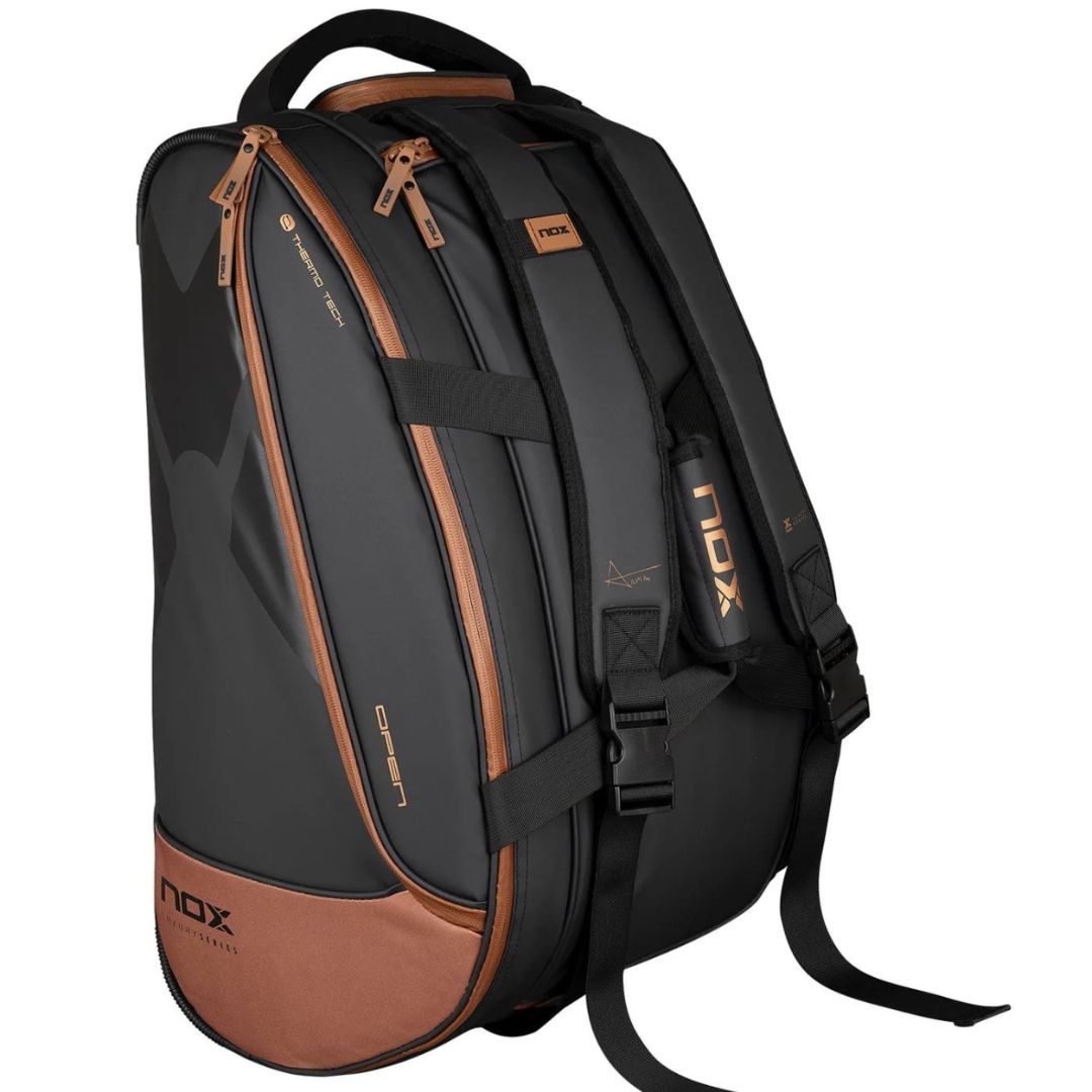 Nox Luxury Open Series Padeltaske (Black/Brown) padellife