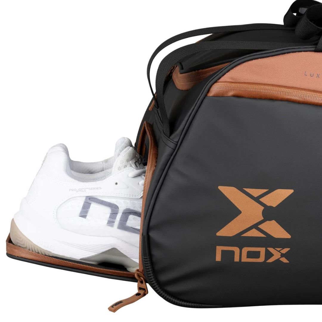 Nox Luxury Open Series Padeltaske (Black/Brown) padellife