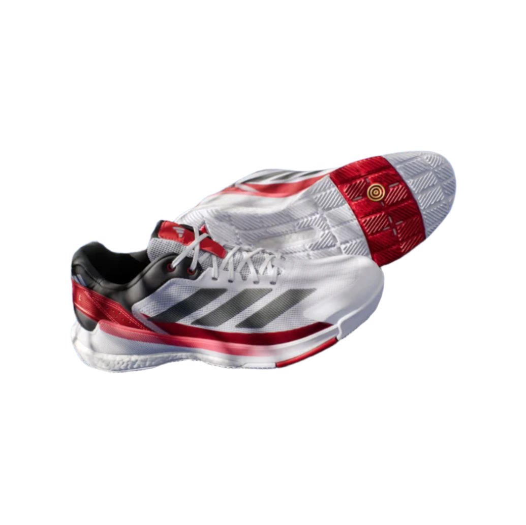 Adidas Crazyquick Boost Padel sko (Cloud White/Core Black/Lucid Red)