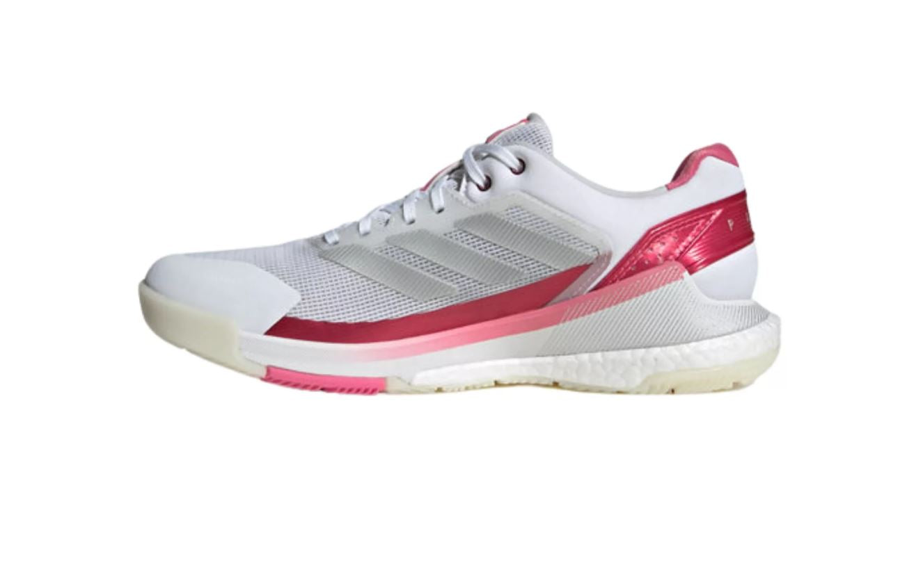 Adidas Crazyquick Boost Women Padelsko (Cloud White/Silver Metallic/Lucid Pink)