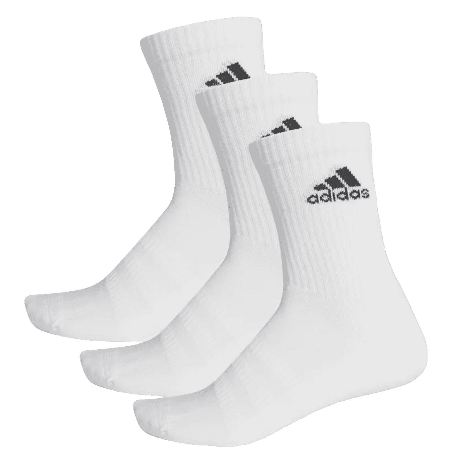 Adidas Cushioned Crew Strømper (3-Pak, hvid)