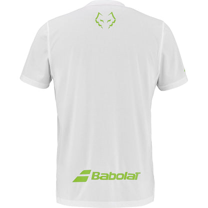 Babolat Crew Neck Tee Juan Lebron (White/White)