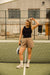 Cuera Oncourt Cropped Tank Top (Black)