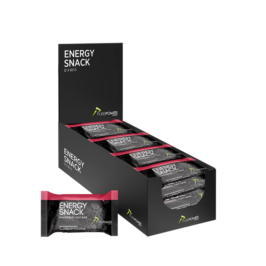 PurePower Energy Snack Hindbærsmag (1 stk af 60 gram)