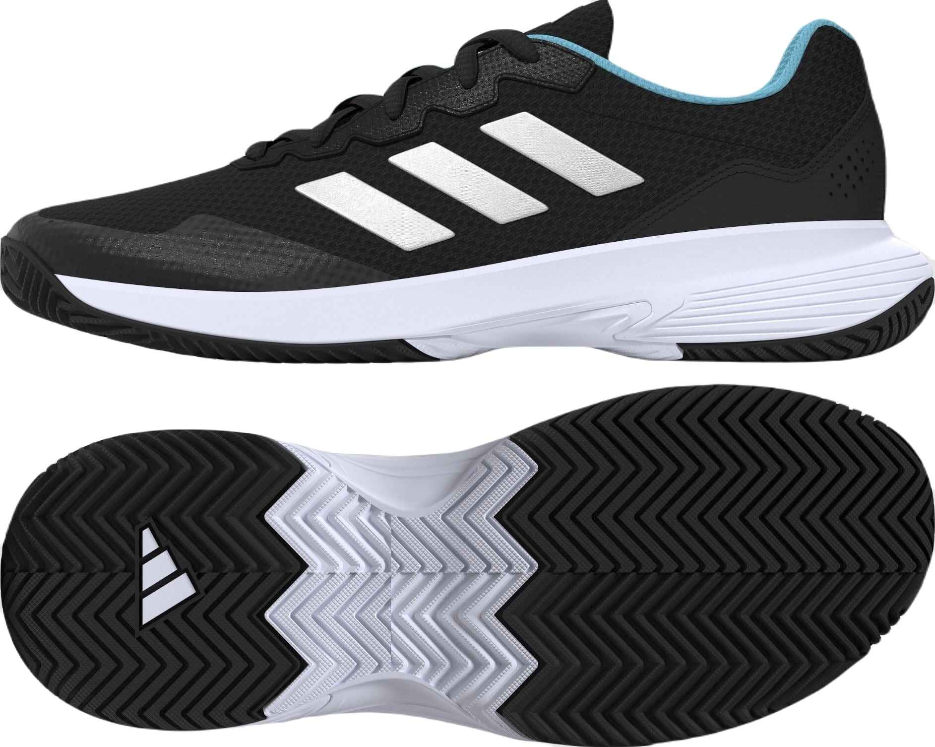 Adidas Gamecourt 2 AC Padelsko (Dame, Sort/Turkis)