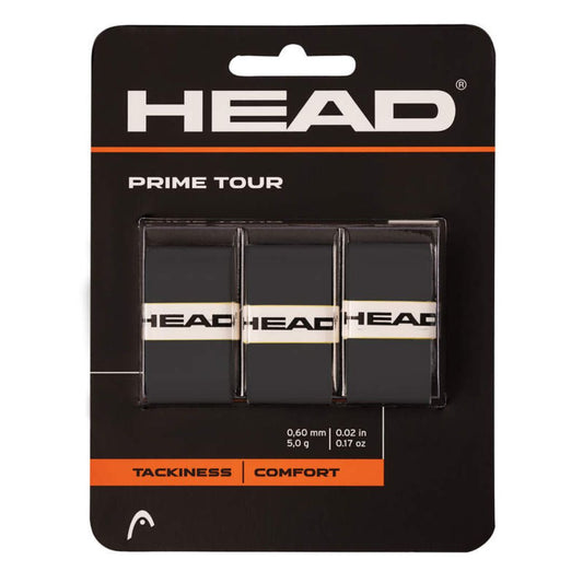 Head Prime Tour Overgrip (3-pak, sort) padellife