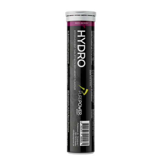 PurePower HydroTabs Elektrolytter Røde Bær smag (1 rør med 20 tabletter)