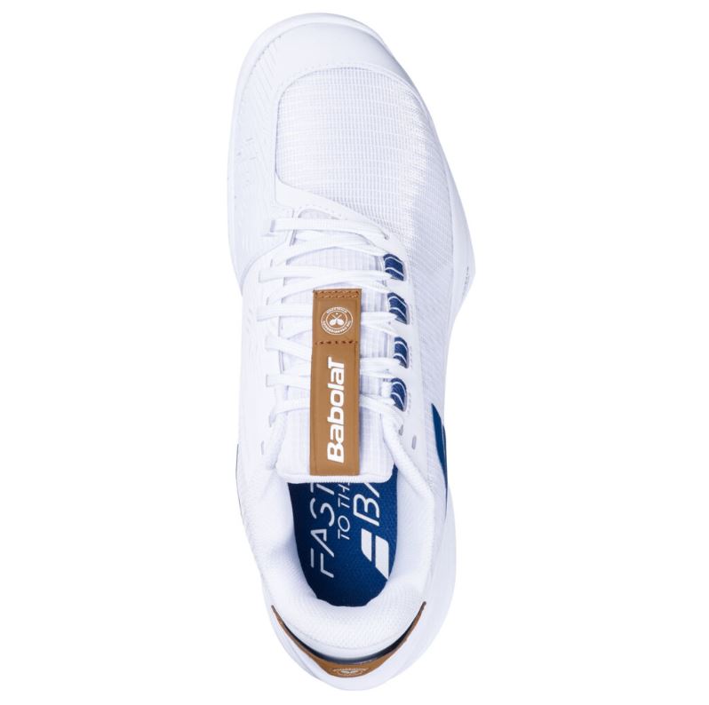 Babolat Jet Tere 2 Alll Court Wimbledon Men Tennissko (White/Blue Navy)