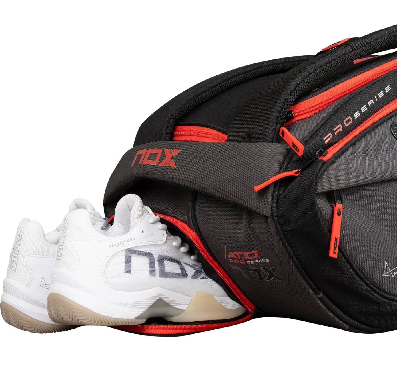 Nox AT10 XXL Padel taske (Black/Red) - Padellife.dk