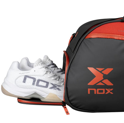 Nox Luxury Open Series Padel taske sort rod - Padellife.dk