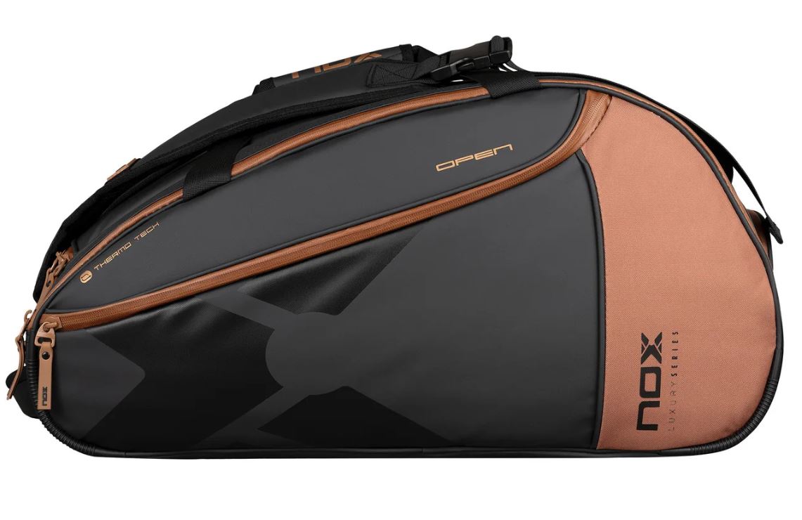 Nox Luxury Open Series Padel Taske (Black/Brown) - Pydellife.dk