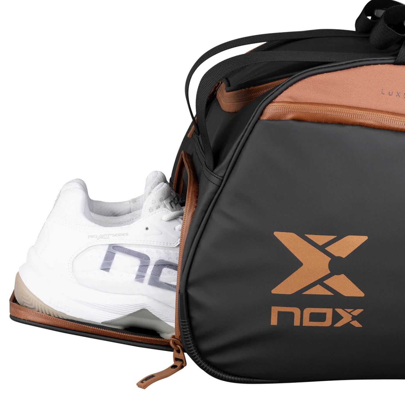 Nox Luxury Open Series Padel Taske (Black/Brown) - Pydellife.dk